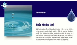 Định nghĩa về nước khoáng