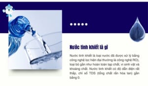 Định nghĩa về nước tinh khiết