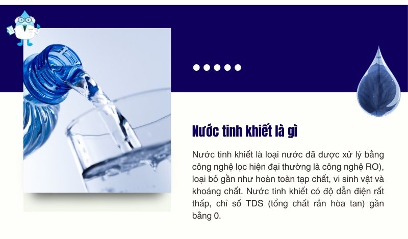 Định nghĩa về nước tinh khiết
