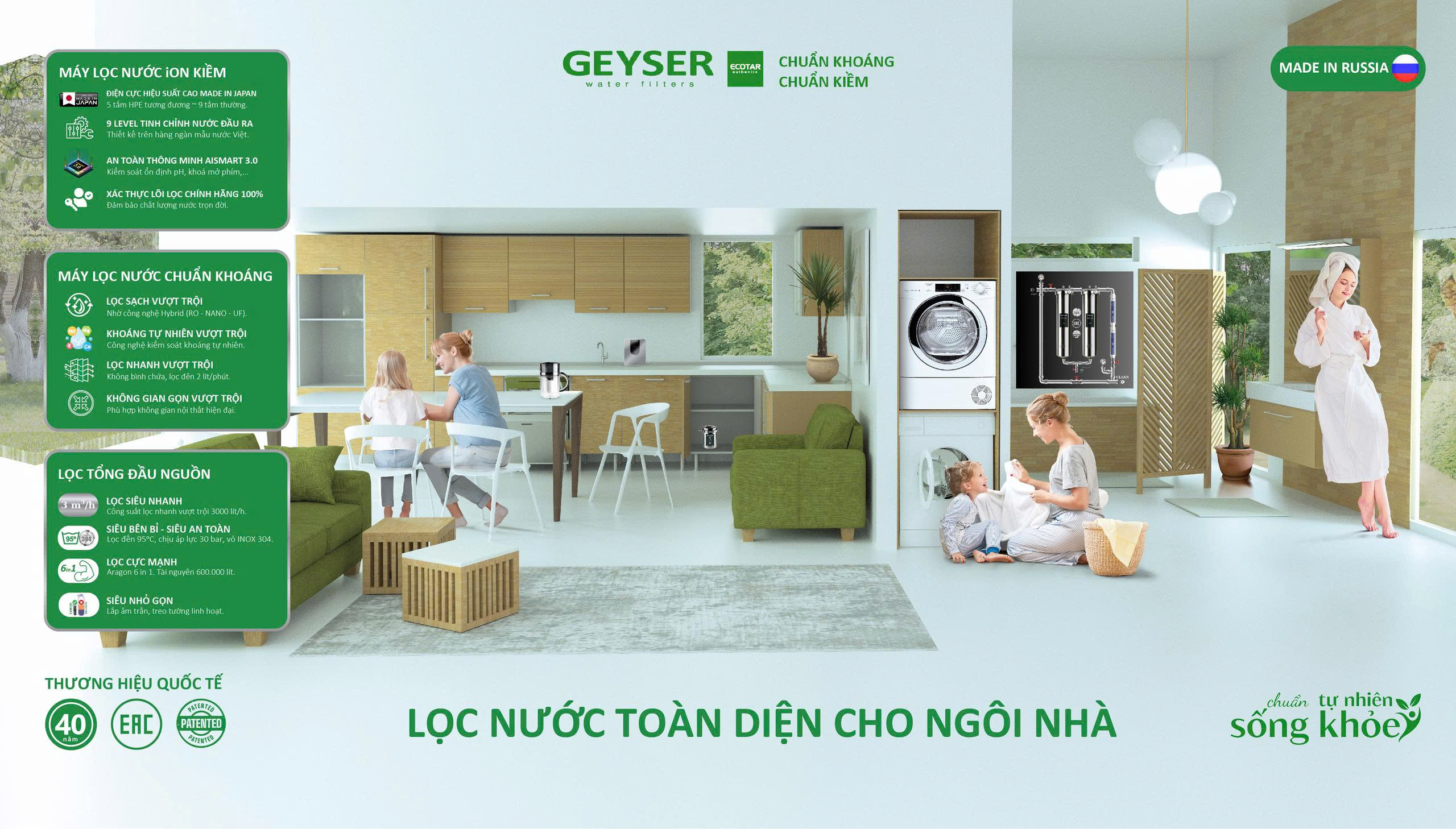 Geyser - Lọc nước toàn diện cho gia đình