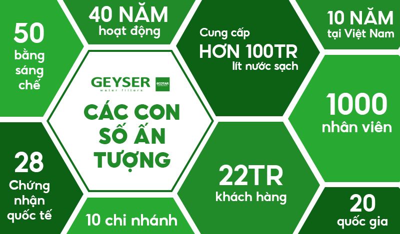Geyser đã đạt được nhiều thành tựu đáng kể với hàng loạt các con số cực kỳ ấn tượng
