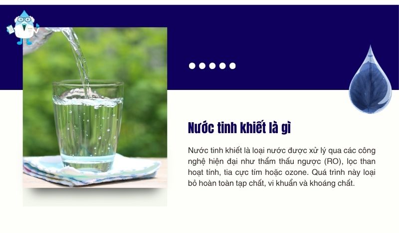 Nước tinh khiết là gì
