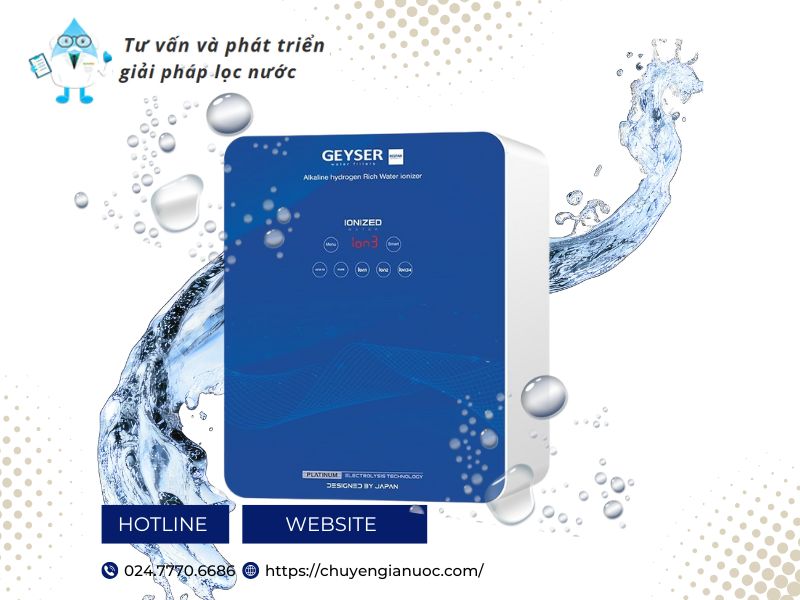 Máy lọc nước ion kiềm Geyser Ecotar 9 Slim T