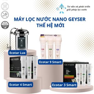 Máy lọc nước Nano Geyser không dùng điện có tốt không? Review chi tiết