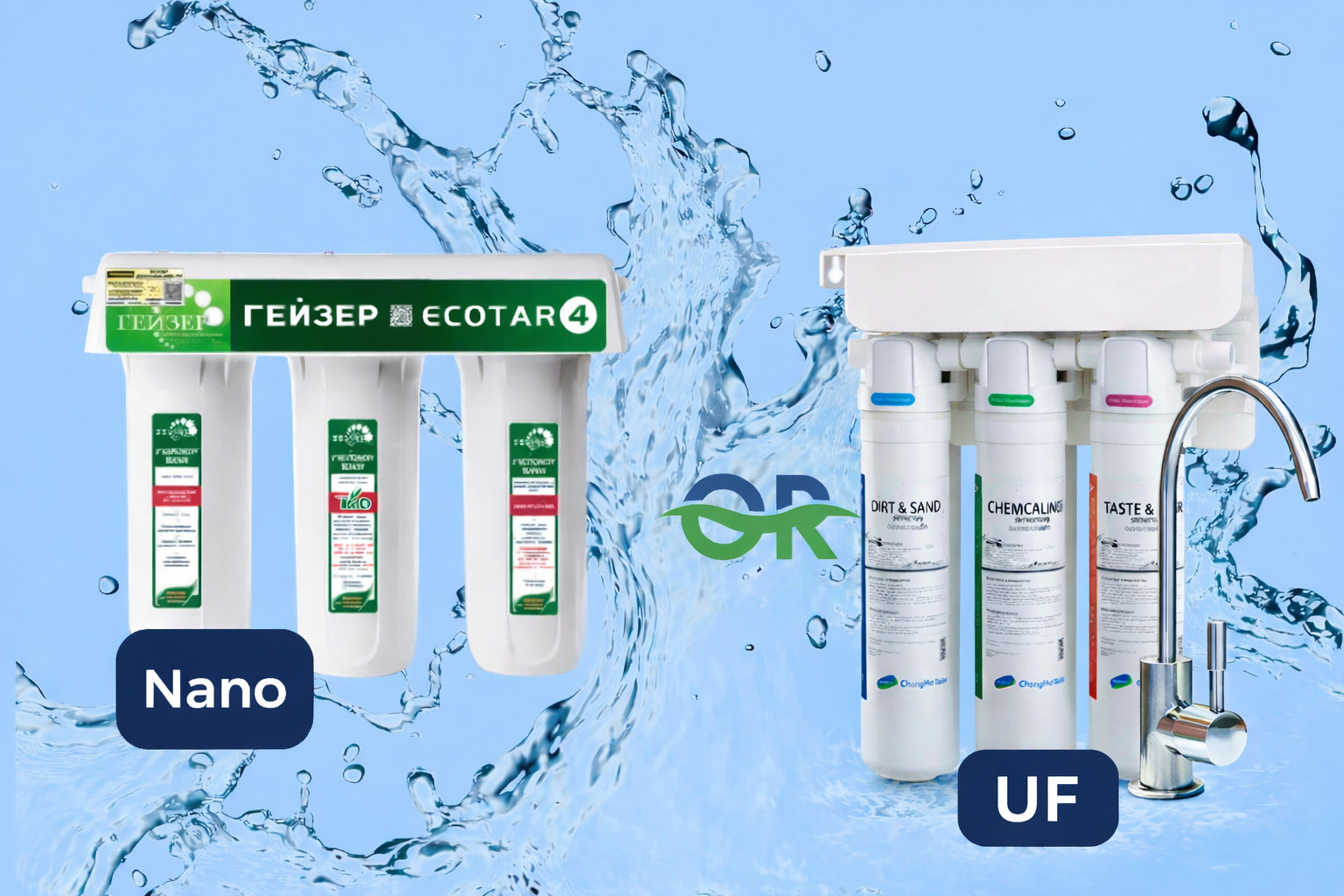 Máy lọc công nghệ Nano hay máy lọc công nghệ UF