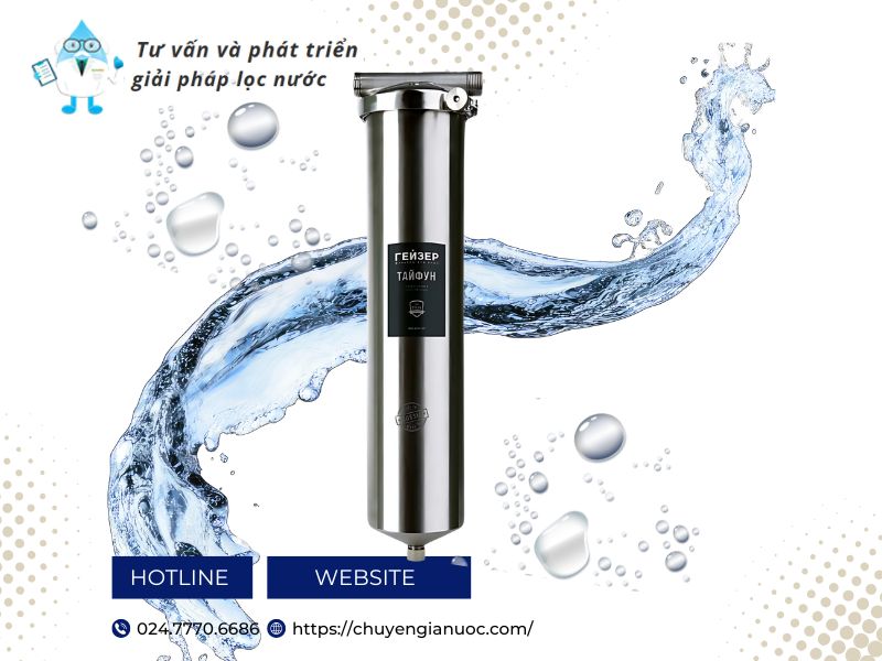 Máy lọc nước tổng Geyser Typhoon 20BB giúp chăm sóc da toàn diện