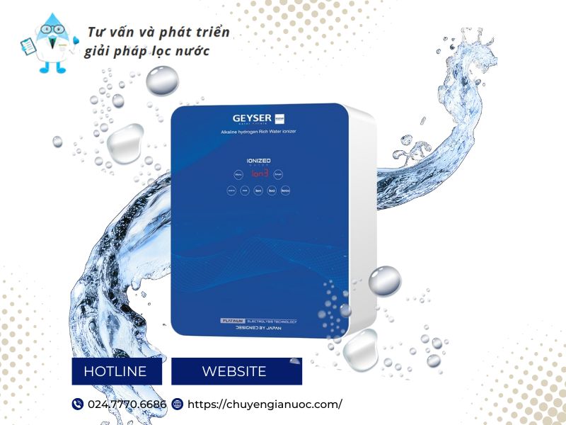 Geyser Ecotar 9 Slim T tạo nước đầu ra tốt cho sức khỏe