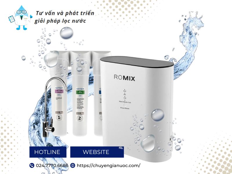 Máy lọc nước chuẩn khoáng Geyser Ecotar 9 Romix phù hợp cho mọi gia đình