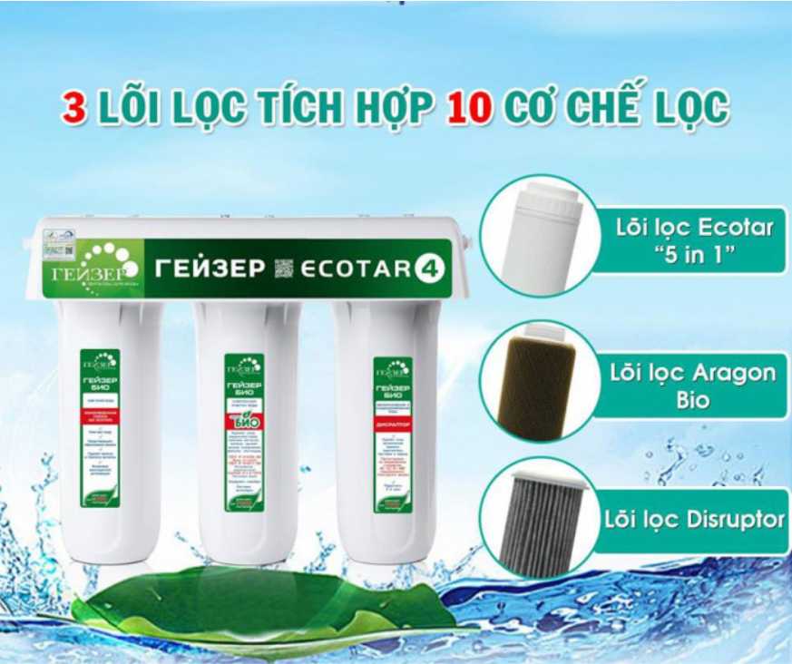 Máy lọc nước Nano Geyser Ecotar 4