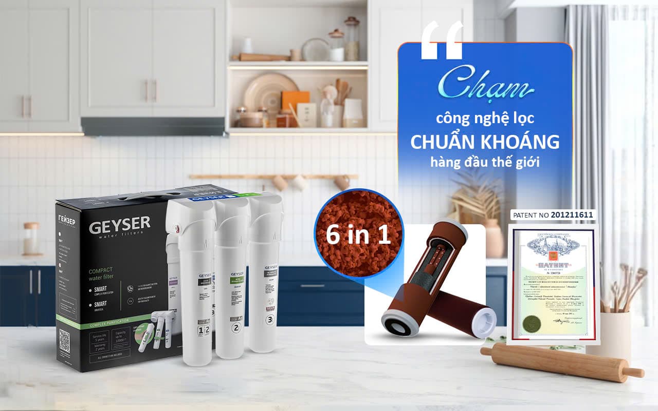 Máy lọc nước chuẩn khoáng Geyser Ecotar 4 Smart