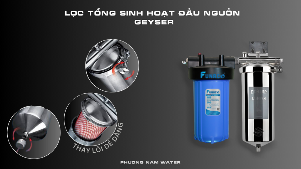 Lọc tổng đầu nguồn cho cả ngôi nhà bạn từ Geyser Ecotar