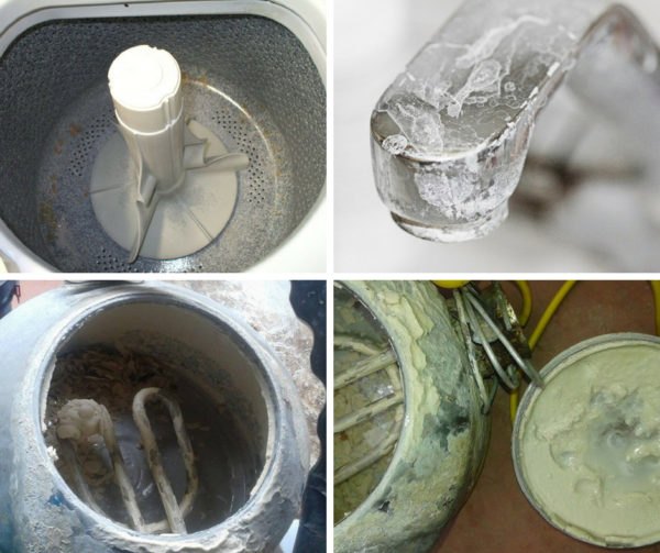 Cặn trắng trên thiết bị khi TDS không quá cao